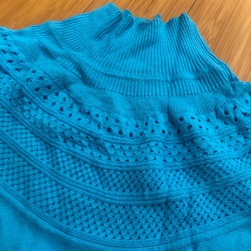 Cache Lightweight Light Blue Turtleneck Top - image 2